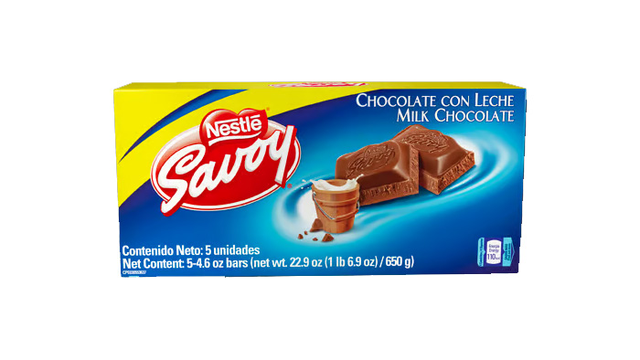 CHOC LECHE SAVOY 130G