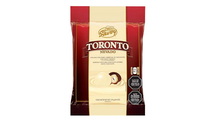 CHOC TORONTO BOLSA NEVADO 125G