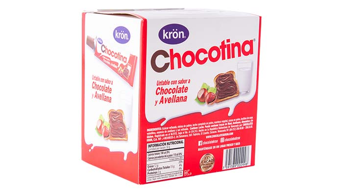 CHOC CHOCOTINA CHOCO AVELLANAS 30G12U