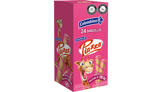 BARQUILLA PIAZZA JIRAFA FRESA 24U