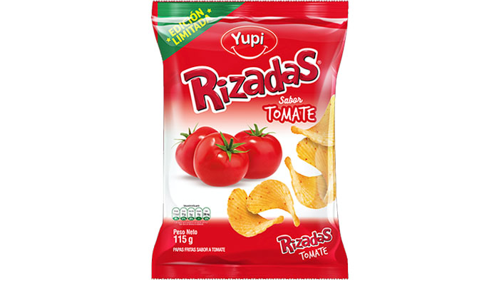 PAPAS RIZADAS TOMATE 130G