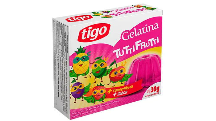 GELATINA TIGO TUTTI FRUTTI 30G