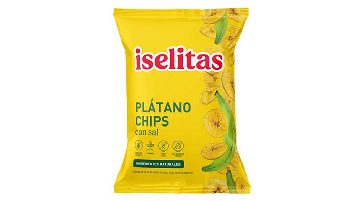 PLATANO CHIPS ISELITAS NATURAL SAL 300G