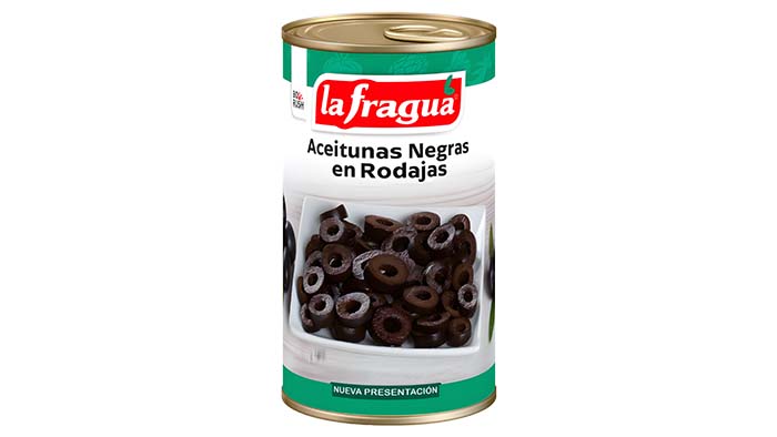ACEITUNAS NEGRAS RODAJA LA FRAGUA 390G
