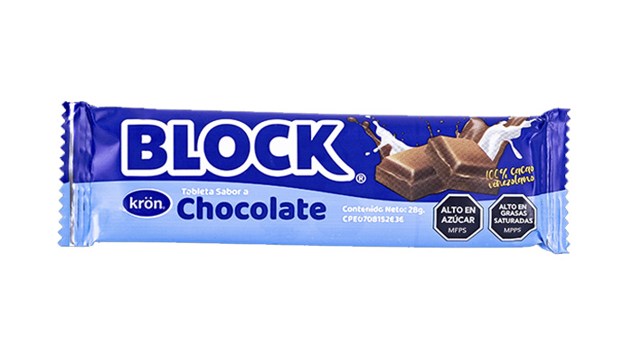CHOC BLOCK TAB CHOCO 28G
