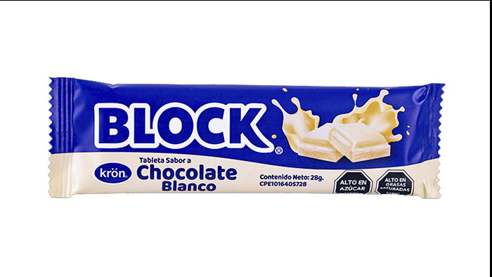 CHOC BLOCK TAB BLANCO 28G