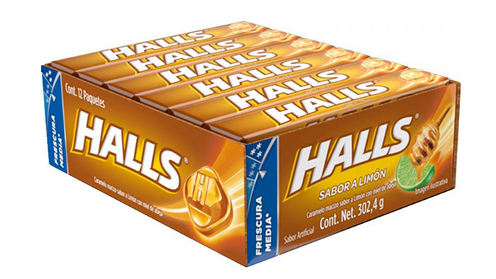 CAR HALLS BARRA LIMON MIEL 12U