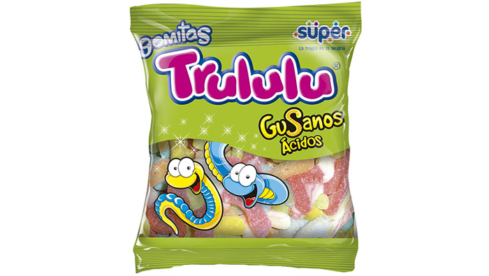 GOMAS TRULULU GUSANOS ACIDOS 100U