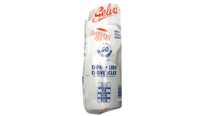 TAPA VASO SELVA #9-10-12 50U