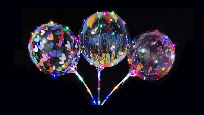 GLOBO LATEX TRANSPARENTE CESTAMPADO 20