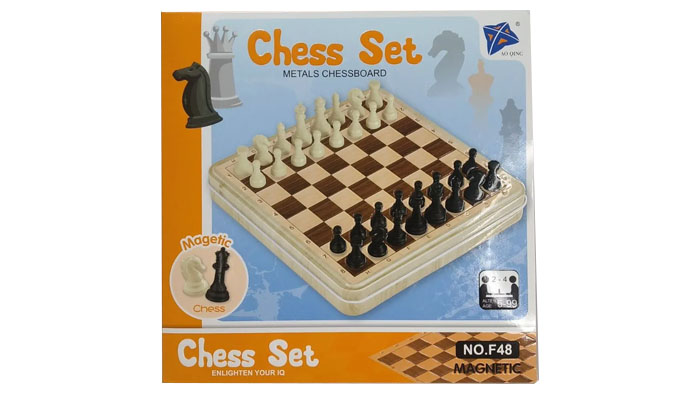 AJEDREZ METAL IMANTADO F48