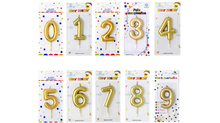 VELA CUMPLEANOS NUMEROS