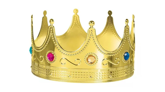 CORONA PLASTICA PRINCESA REY Y REINA